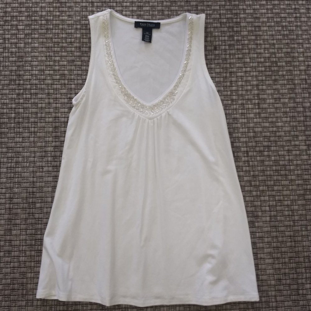 White House Black Market Ivory Tank Size XS